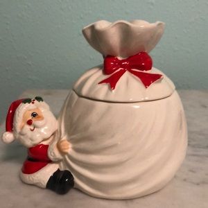 Vintage Fitz and Floyd Santa with bag